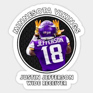 JUSTIN JEFFERSON - WR - MINNESOTA VIKINGS Sticker